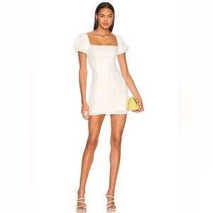 COPY - MORE TO COME MADDY MINI DRESS WHITE XS